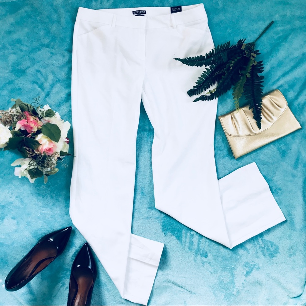 Express women Editor Barely Boot Straight pant